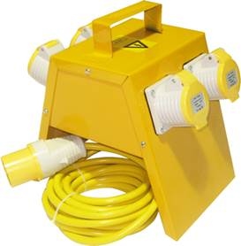 4 Way Junction Box 110v, with 4 x 16amp Sockets