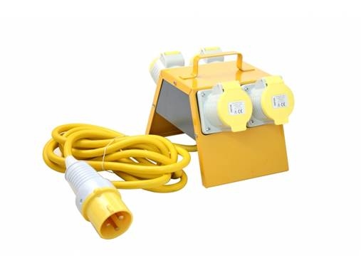 4 Way Junction Box 110v, with 4 x 32amp Sockets