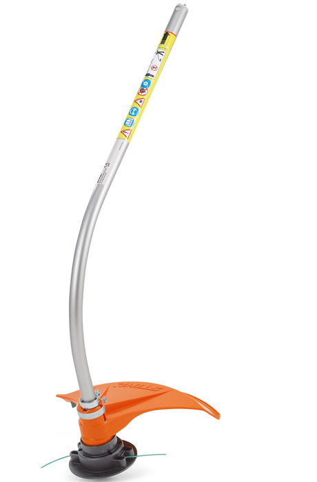 Curved shaft brushcutter