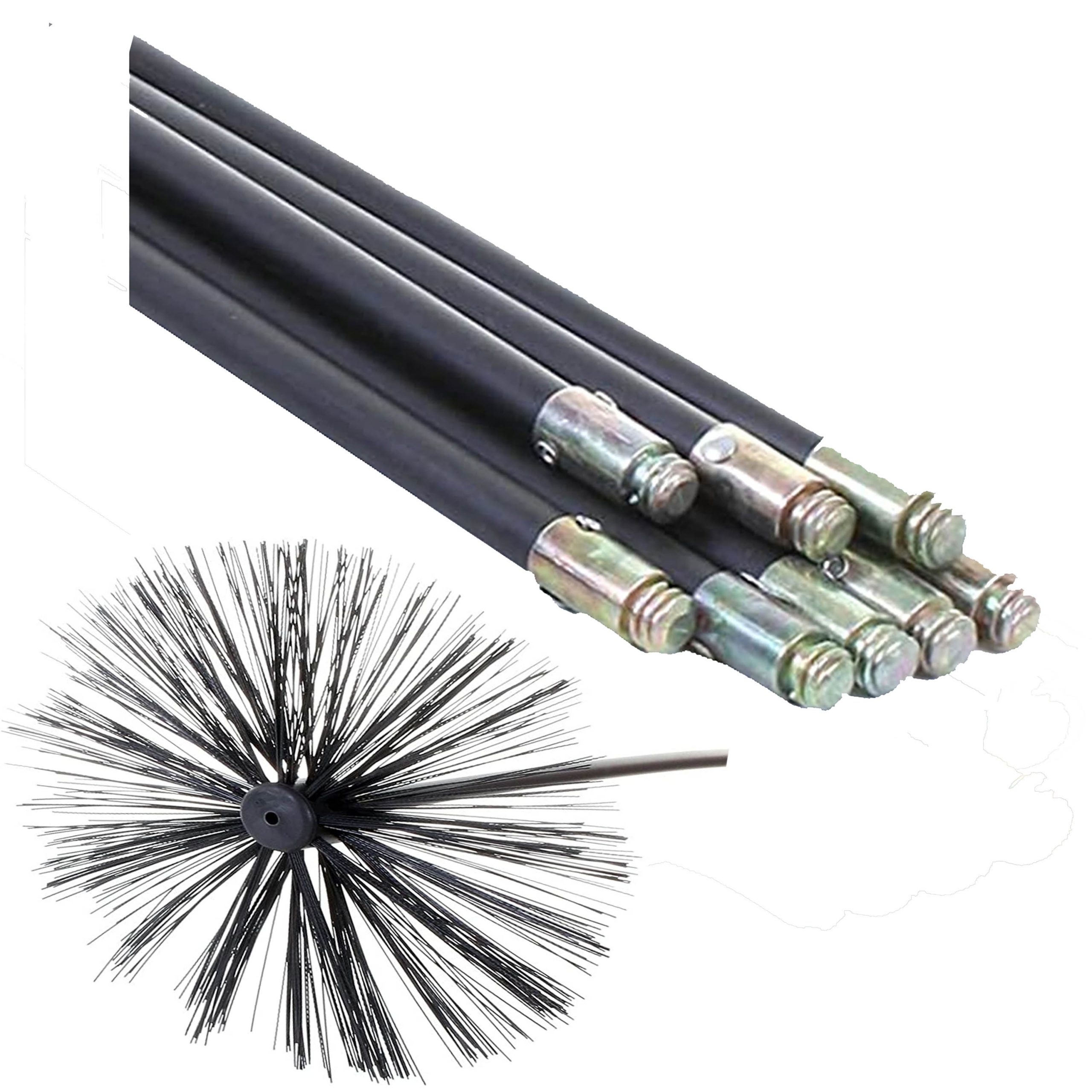 Drain Rods Per Set Of 12 C/W Brush